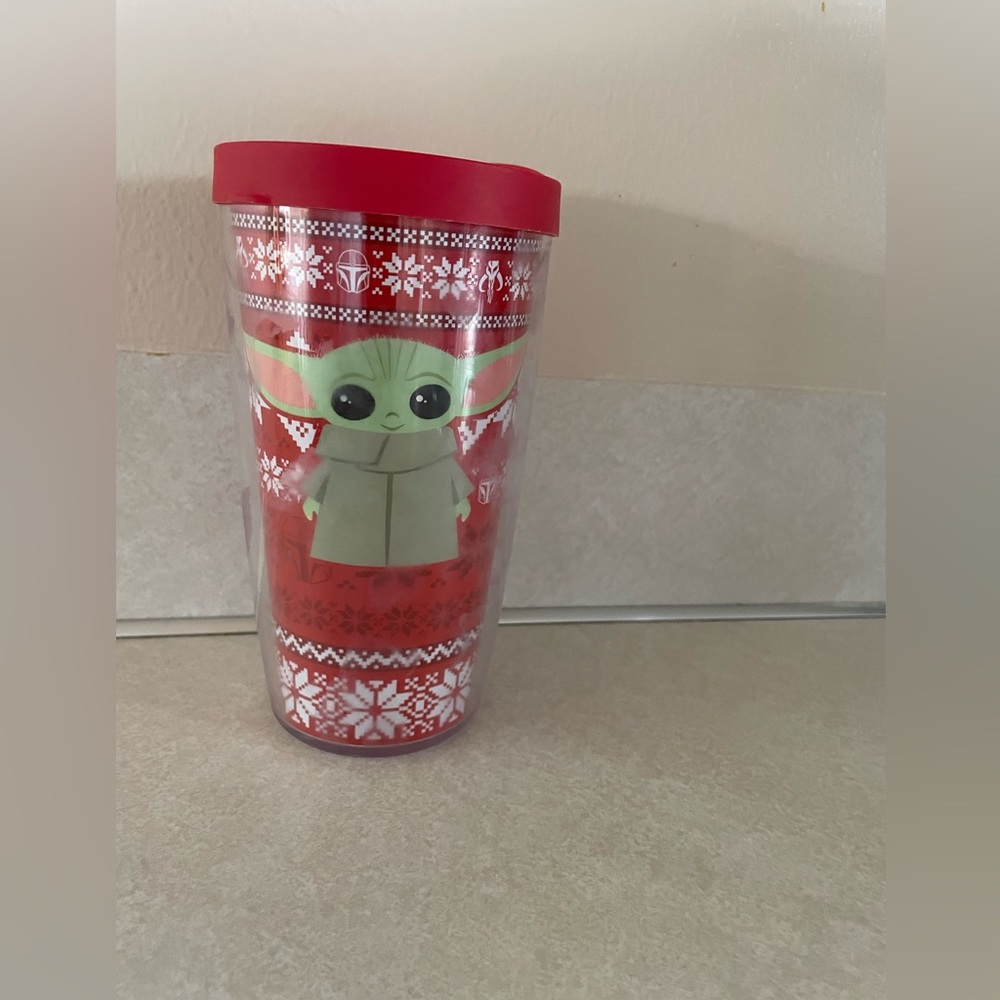 Baby Yoda Mandalorian Christmas the child star wars tervis cup 16 ounce coffee